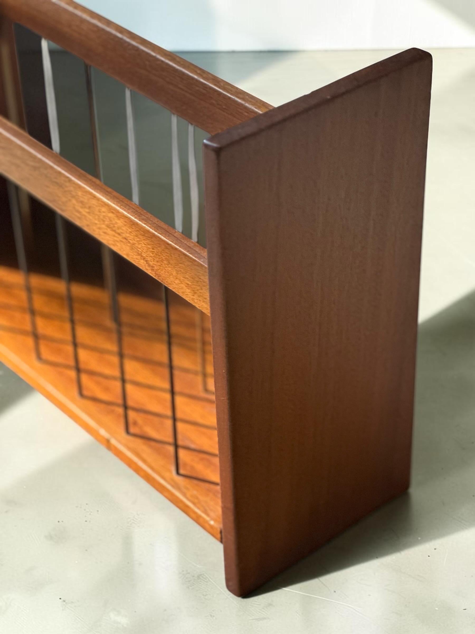 Handcrafted Teak Magazine Rack, 1960s — Night Class Piece