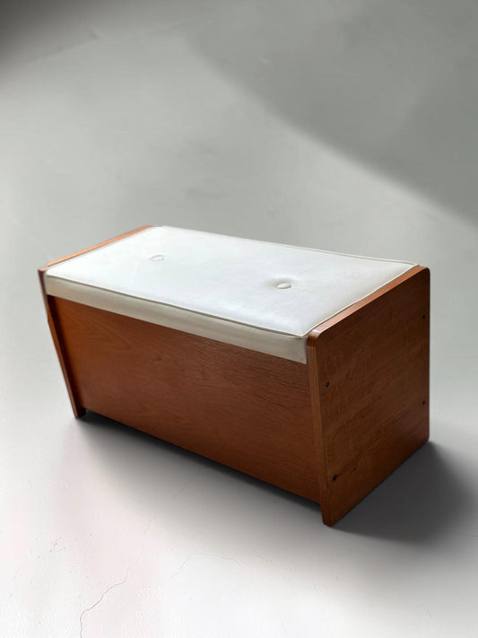 Uniflex 29 Range Teak Storage Stool, 1960s