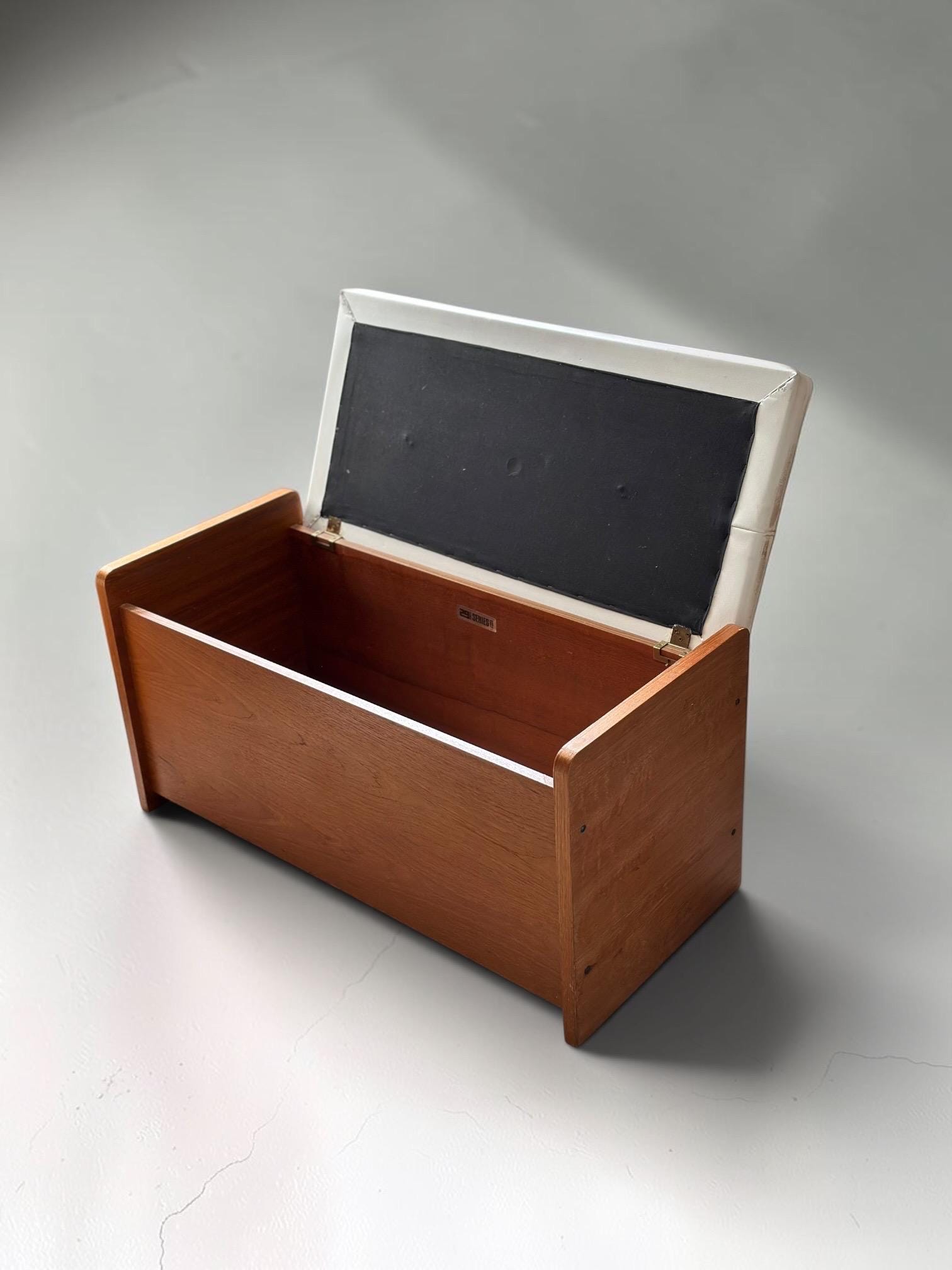 Uniflex 29 Range Teak Storage Stool, 1960s