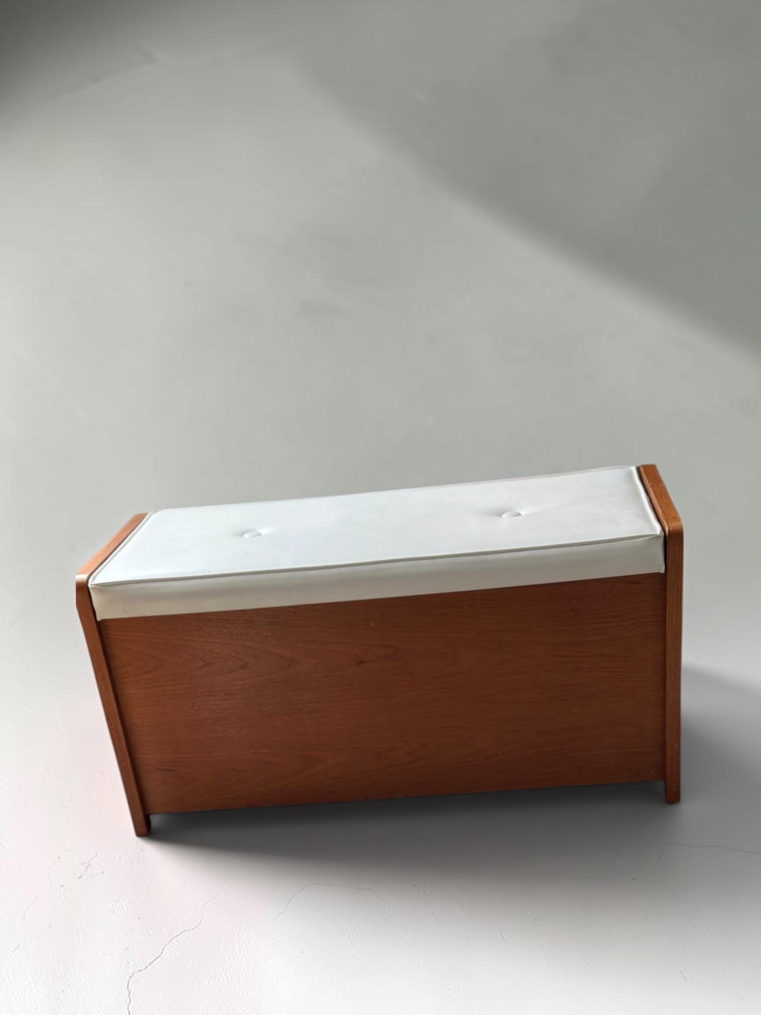 Uniflex 29 Range Teak Storage Stool, 1960s