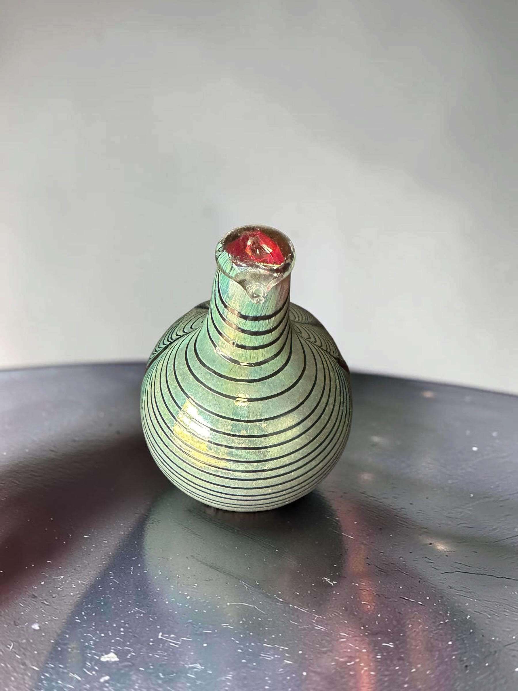 Oiva Toikka Nuutajärvi Pheasant | Finnish Art Glass, 1980s