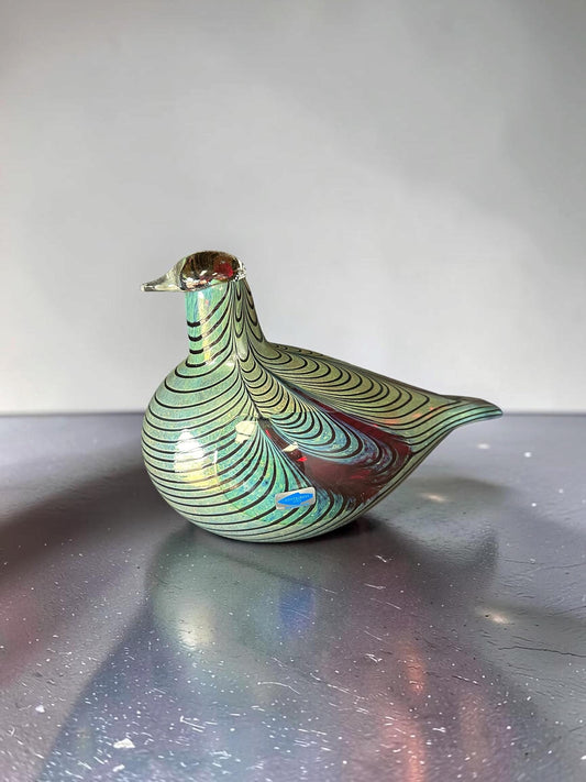 Oiva Toikka Nuutajärvi Pheasant | Finnish Art Glass, 1980s