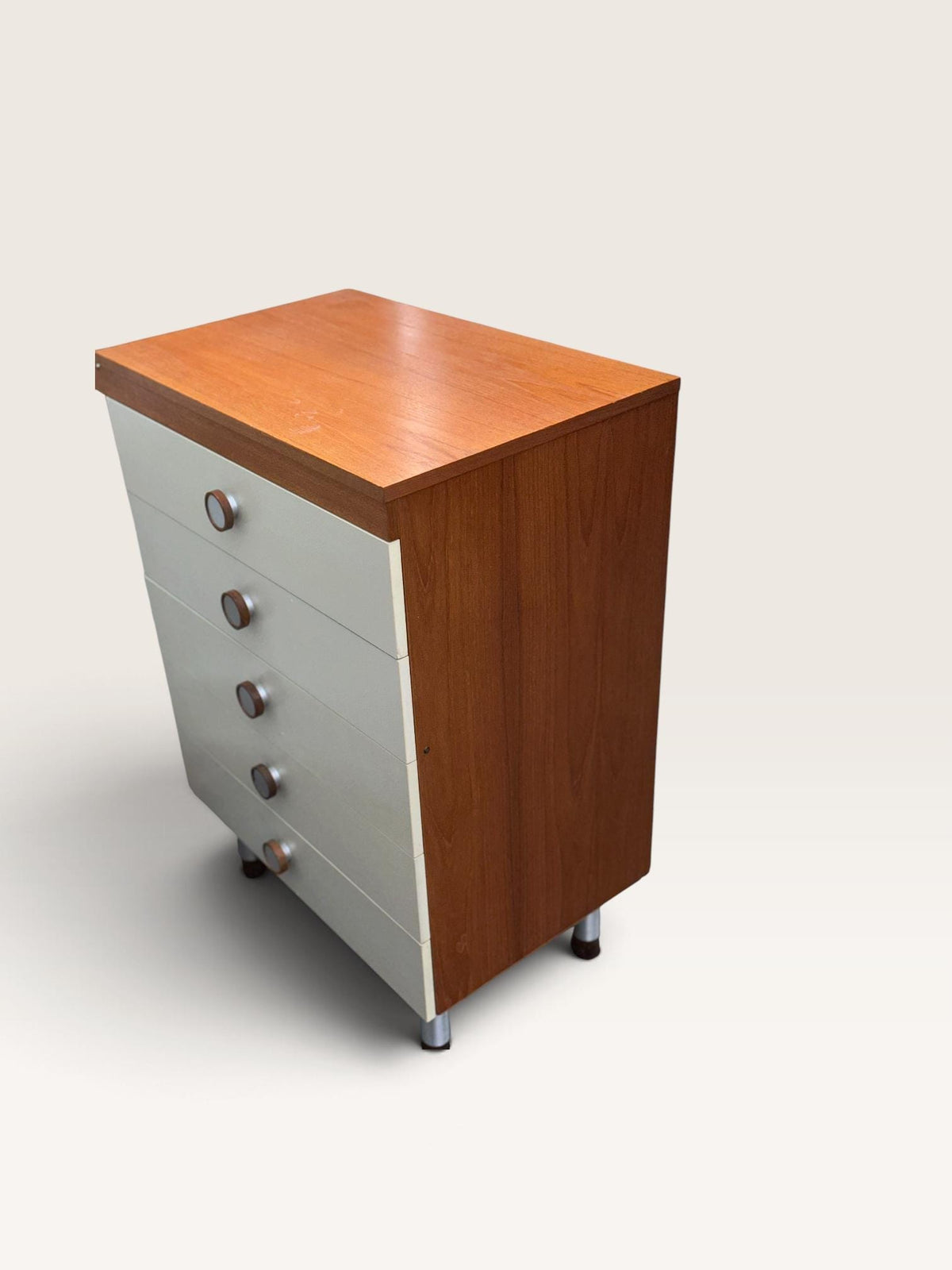 Uniflex F Range Chest of Drawers and Bedside Cabinet, c.1960s