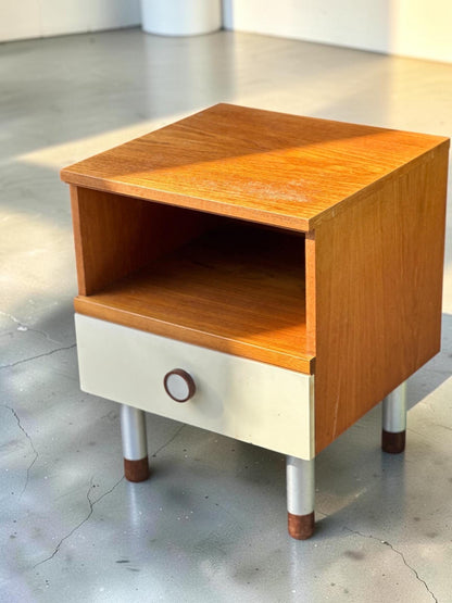 Uniflex F Range Chest of Drawers and Bedside Cabinet, c.1960s