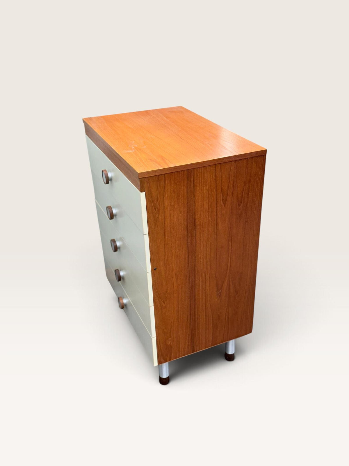 Uniflex F Range Chest of Drawers and Bedside Cabinet, c.1960s