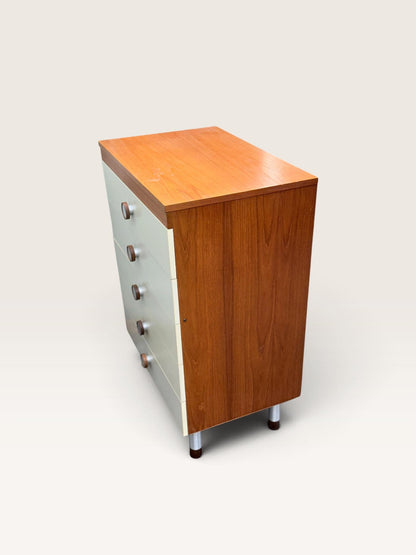 Uniflex F Range Chest of Drawers and Bedside Cabinet, c.1960s