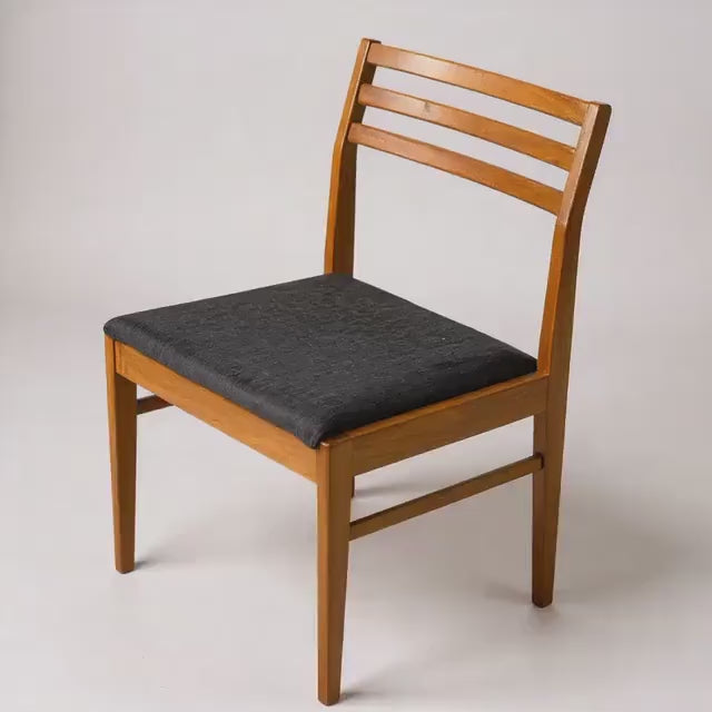 Mid-Century Scandinavian Teak Chair, 1960s — Restored Accent / Desk / Dining Chair