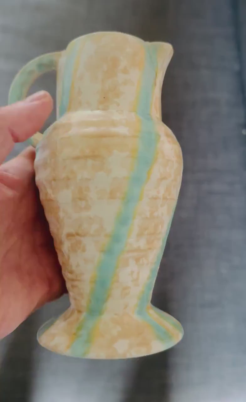 Ceramic 1930s Art Deco Wade Heath Flaxman Ware Handpainted English