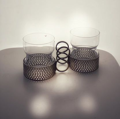 Scandinavian Iittala Timo Sarpaneva Tsaikka  glasses 1970s Set of Two