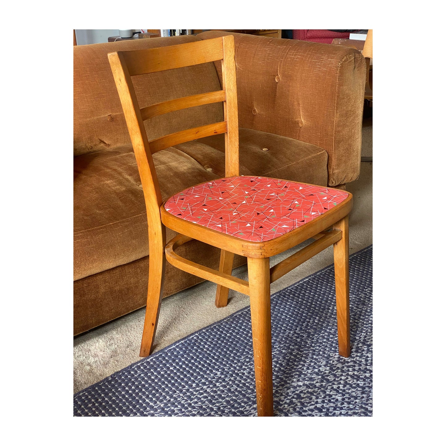 Vintage Mid Century Kitchen Chairs STOL Kamnik, Yugoslavia 1960s.  Eames Style Pattern UK Only Collect Only