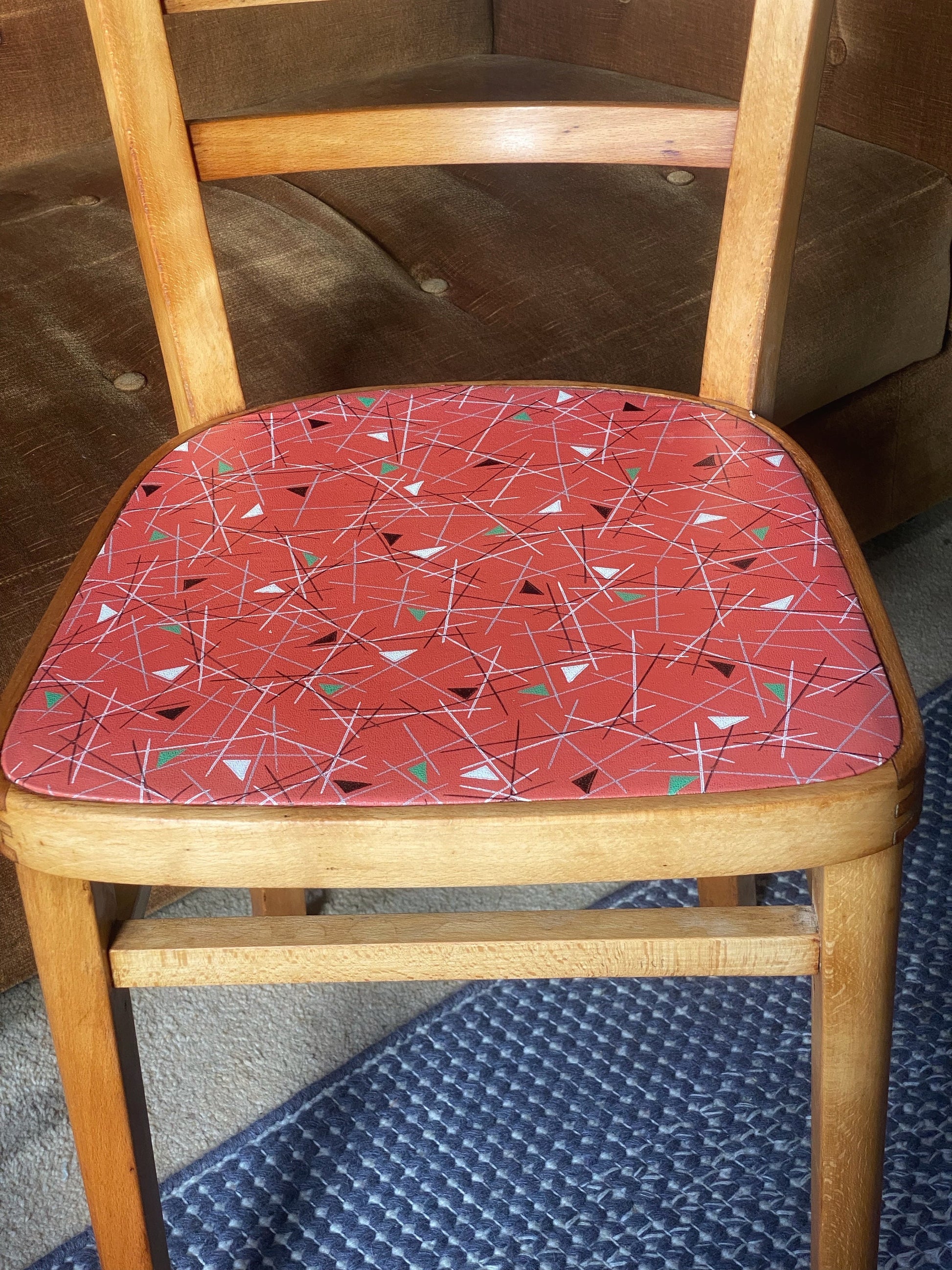 Vintage Mid Century Kitchen Chairs STOL Kamnik, Yugoslavia 1960s.  Eames Style Pattern UK Only Collect Only