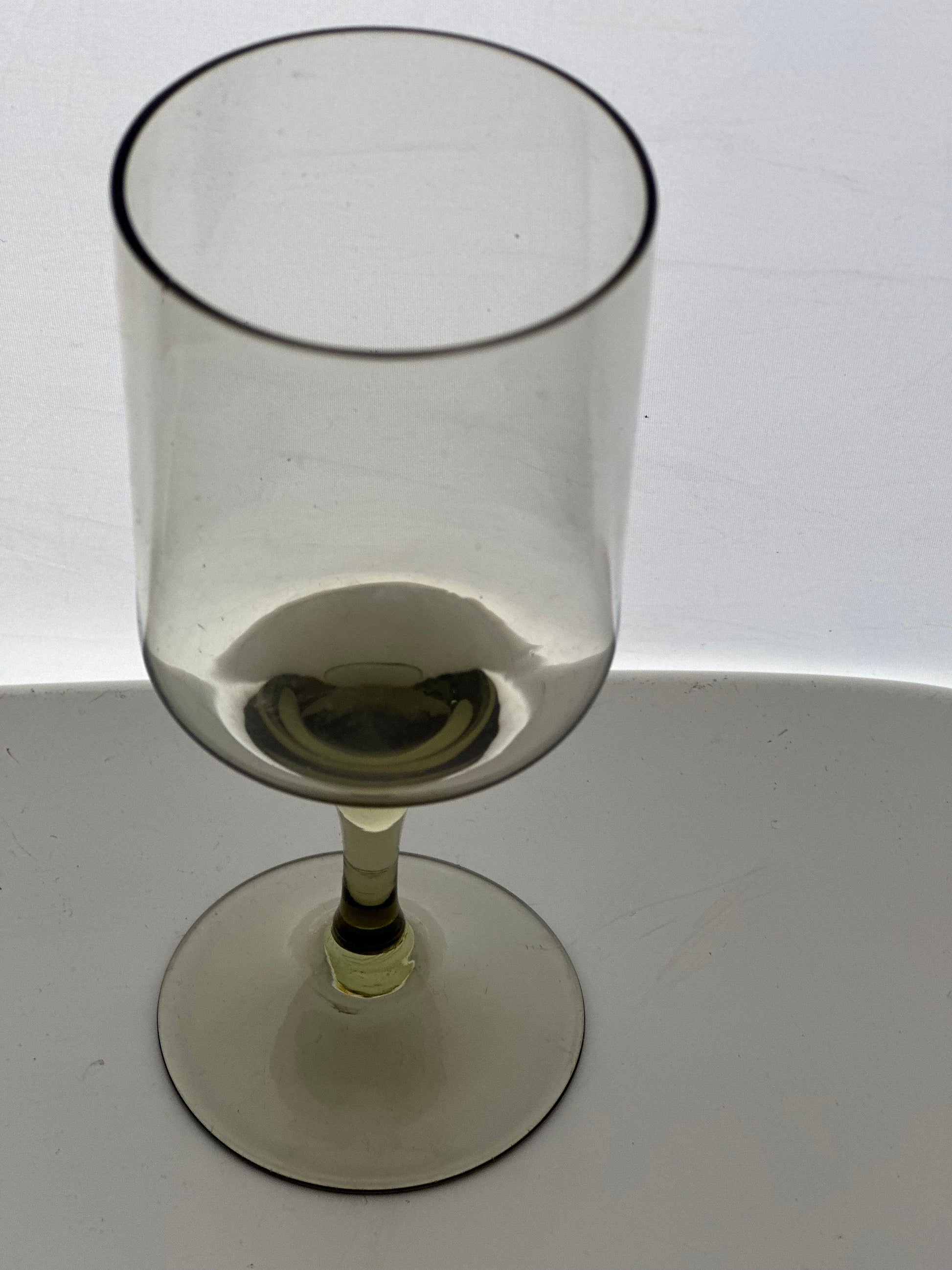 Swedish Wine or Sherry Glasses Handmade Smoked Glass