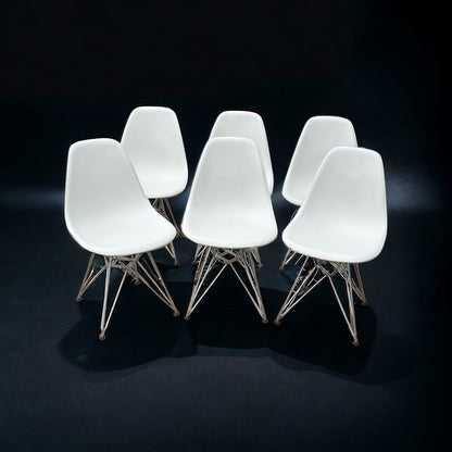 Charles & Ray Eames Six 'Plastic Chairs', Vitra