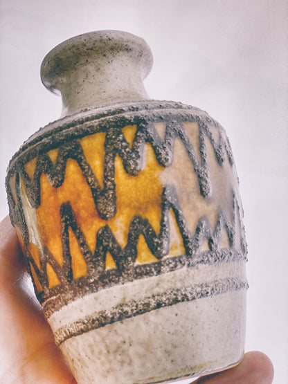 East German Ceramic Vase / Urn with Sgraffito *** -15% discount offer available