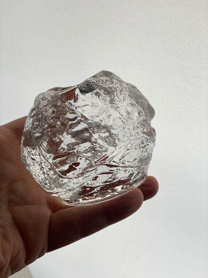 Kosta Boda Swedish Snowball Votive Candleholder 1970s Ann Wärff Design