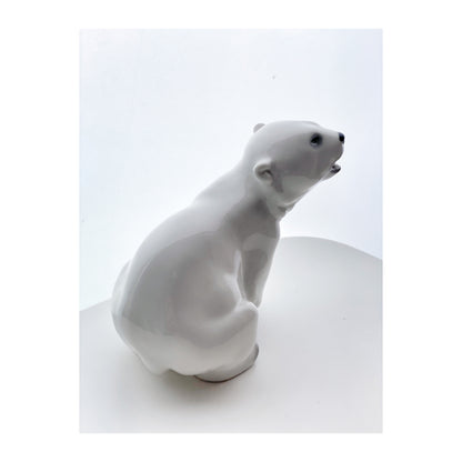 Vintage Porcelain Polar Bear Midcentury Russian