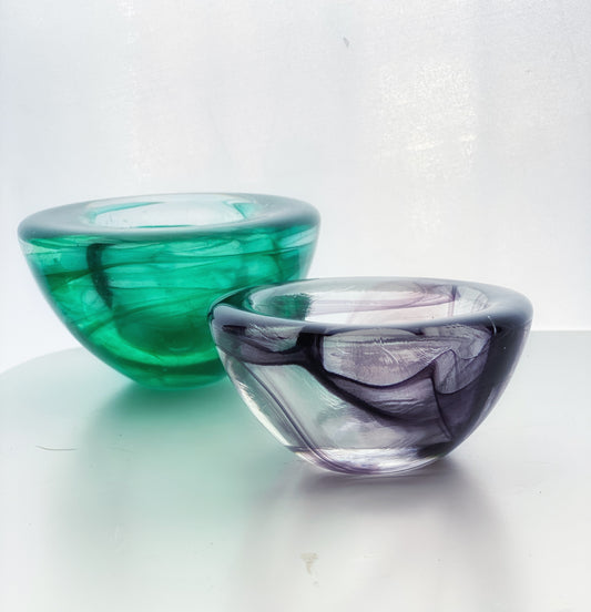 Vintage Kosta Boda Agate Bowl Votive by Anna Ehrner