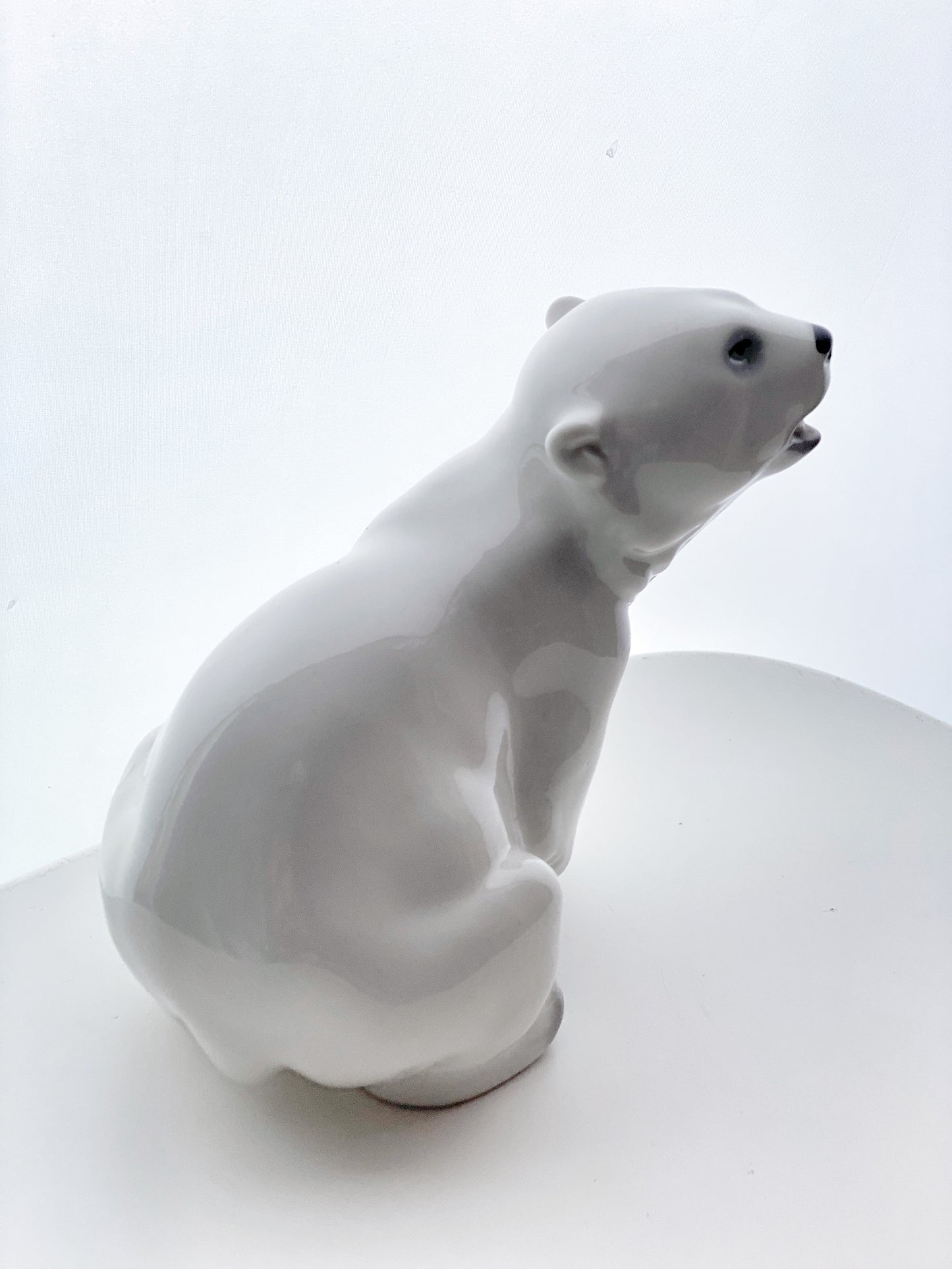 Vintage Porcelain Polar Bear Midcentury Russian