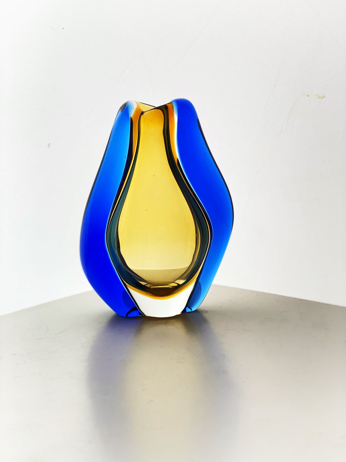 Mstisov Glass Hana Machovska, 'Romana' Vase Czech Vintage 1950s
