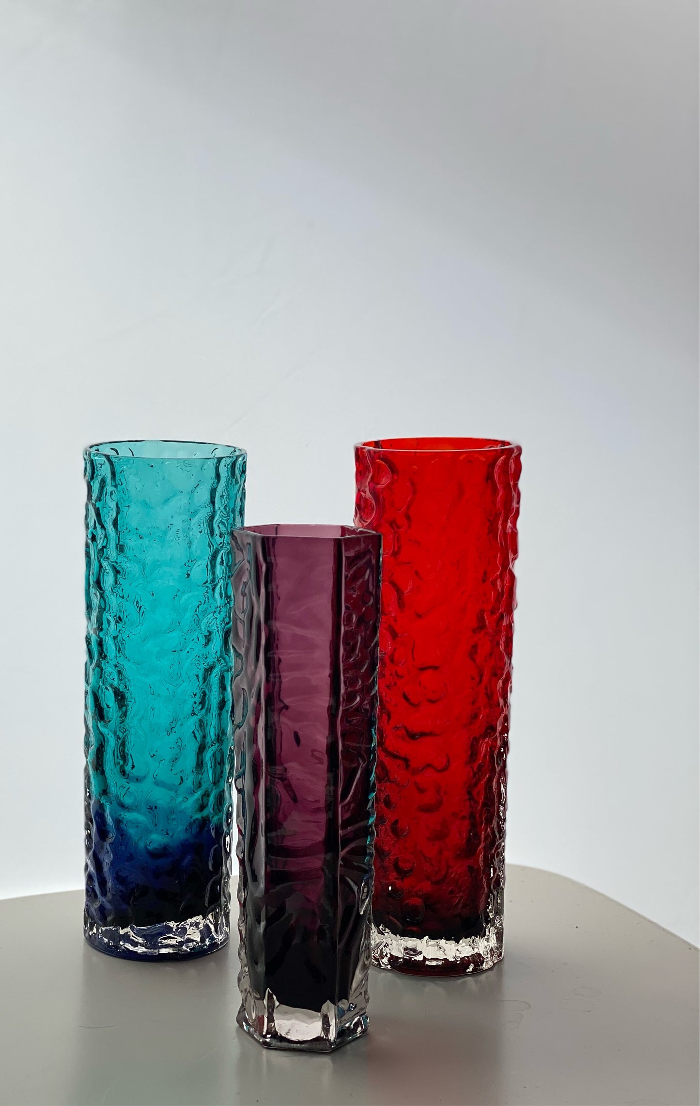 Japanese Hexagon Cased Vase from Tajima Glass