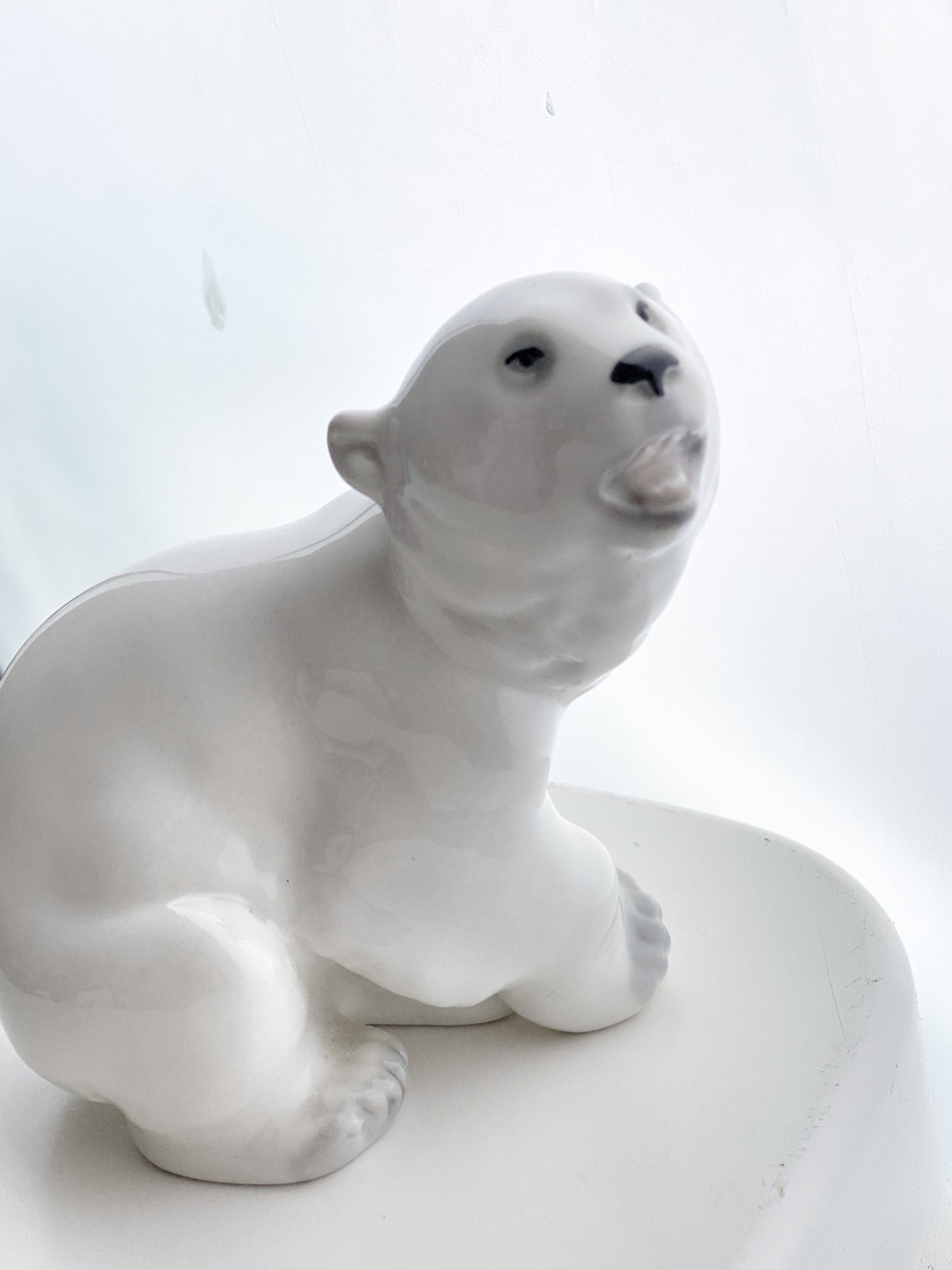 Vintage Porcelain Polar Bear Midcentury Russian