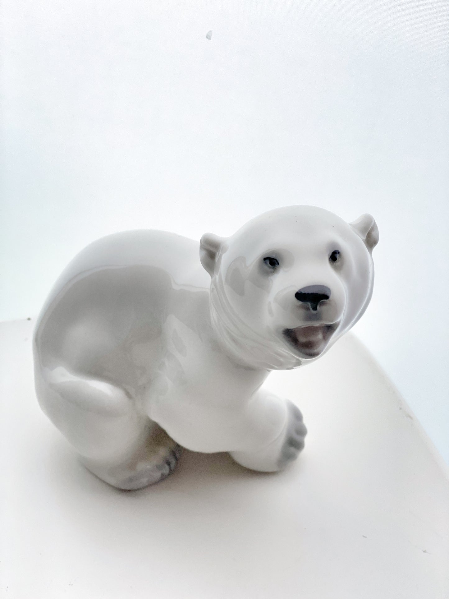 Vintage Porcelain Polar Bear Midcentury Russian