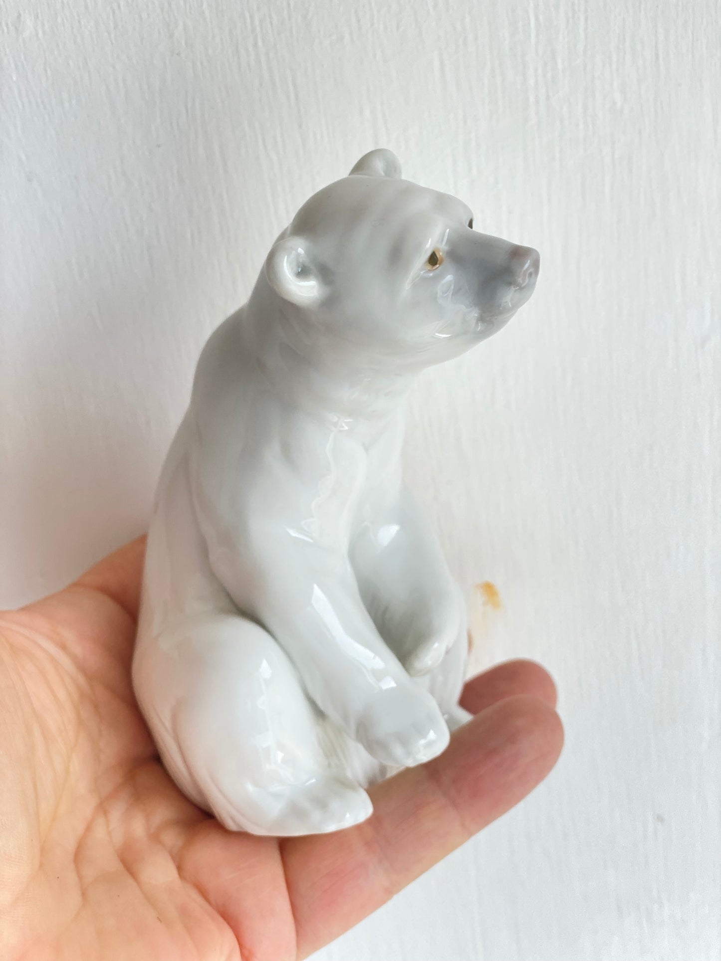 Lladro Porcelain Polar Bear Spanish Ceramics from the 1970s