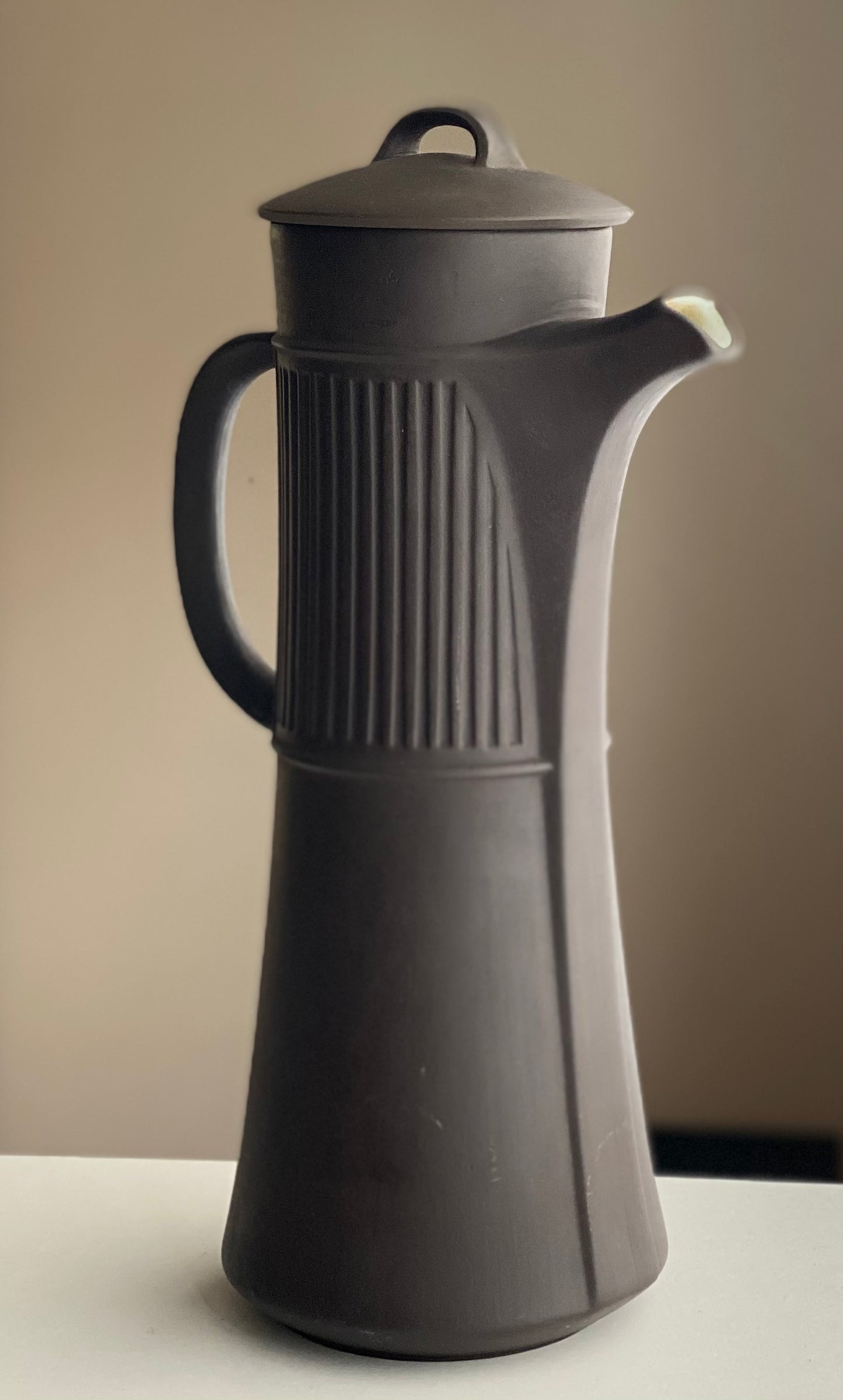 Vintage Mid-Century Dansk Design 35cm Flamestone Coffee Pot & Lid c.1958
